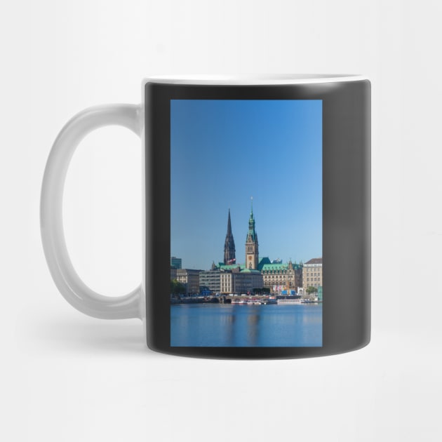 Inner Alster, City Hall, Hamburg, Germany by Kruegerfoto